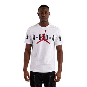 Nike Men's Jordan Air Stretch T-Shirt SS Crew White Size M NEW WITH TAGS!